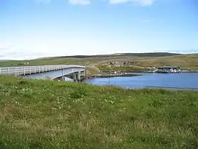 Pont reliant Trondra à Burra Ouest