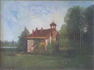 Paul-Désiré Trouillebert : Maison d'Hortense Bégard (épouse du peintre Pierre Ucciani) Collection Ucciani-Paris