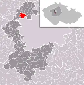 Localisation de Tuchoměřice