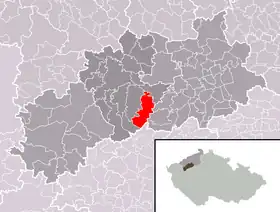 Localisation de Tuchořice