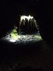 Lucarne de tunnel de lave.