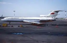 Un Tupolev Tu-154B-2 d'Aeroflot similaire à l'appareil accidenté