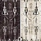 Images négatives et positives du Suaire de Turin à partir de la photographie de Giuseppe Enrie (1931).