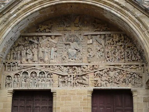 Le tympan de Sainte-Foy de Conques.
