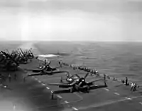 Corsair F4U sur l'USS&nbsp;Boxer (1951)