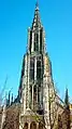La flèche de la cathédrale d'Ulm.