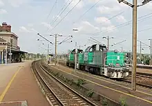 Unité multiple de BB 60000 à Oissel.