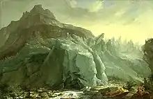 Caspar Wolf : Le glacier de Grindelwald (1774)