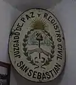 Poste du juge de paix et registre civil de San Sebastián conservé au Musée maritime et pénitentiaire d'Ushuaïa.