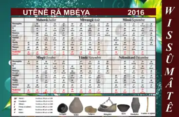 Calendrier waki, second semestre, Wissûmatê.