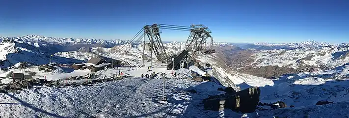 Vue d'ensemble au sommet en 2016.