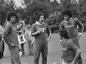 Rivelino et Jairzinho en 1974.