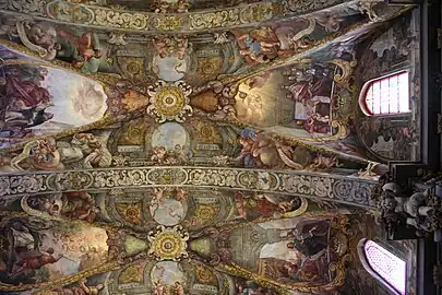 Plafond de l'église Saint-Nicolas (1690).