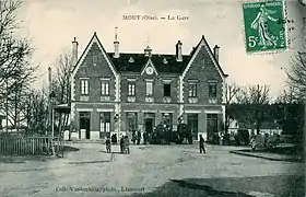 La gare de Mouy-Bury au début du XXe&nbsp;siècle.