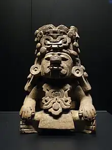 Représentation du dieu de la pluie zapotèque, Cocijo.