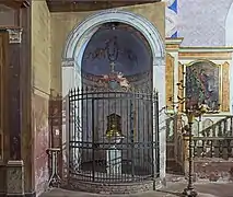 Les fonts baptismaux actuels.