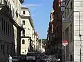 La via di Ripetta vers la piazza del Popolo