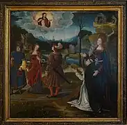 Anonyme champenois ou picard, Saint Dominique sur un volet de église Saint-Pantaléon, vers 1530-1540