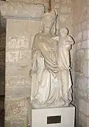 Vierge à l'enfant en l'église datant du XVIe&nbsp;siècle.