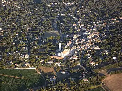 Vue aérienne de Beaulieu.