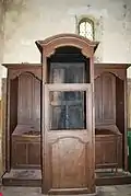 Confessionnal XIXe&nbsp;siècle