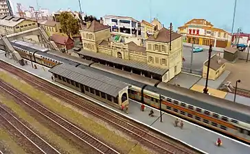 Maquette de la gare(Club ferroviaire de Villiers-le-Bel).
