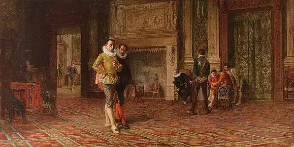 Les Conjurés attendant le duc de Guise.