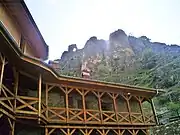 Le konak du monastère et la forteresse de Višegrad