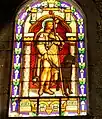 Vitrail de l'église. Saint Roch
