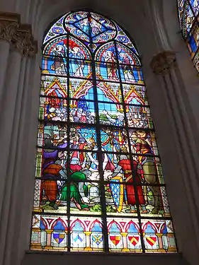 Philippe-Auguste bénit ses soldats avant la bataille.