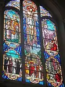 Grand vitrail de l'abside.