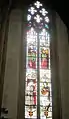 vitrail de gauche du chœur de l'église Saint-Jean-Baptiste
