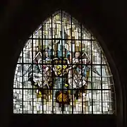 Vitrail de la façade.