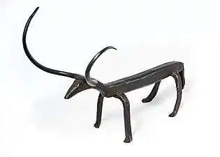 Représentation d'un taureau en guise d'offrande votive (XIXe&nbsp;siècle) provenant de la vallée d'Enns en Styrie