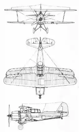 vue en plan de l’avion