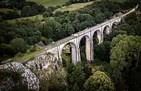 Affleurements rocheux au viaduc de Coquilleau