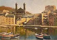 Vue du Vieux-Port de Bastia, Albert Gillio, 2e quart du XXe siècle, musée de Bastia