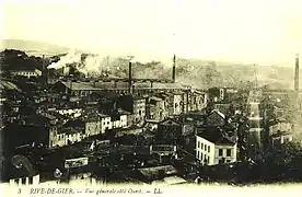 Rive-de-Gier côté ouest au début du XXe&nbsp;siècle.