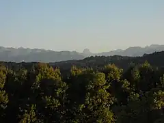 Vue sur les Pyrénées depuis Pau.