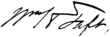 Signature de William H. Taft