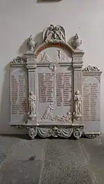 Monument aux morts dans l'église Saint-Cyr-et-Sainte-Julitte d'Ambon.