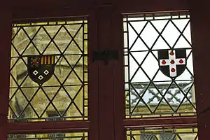 Armes de Jean II de Glymes et de son épouse, Marguerite de Saint Simon