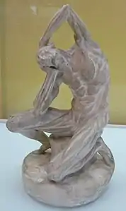 Écorché dit « de Michel-Ange » (XIXe siècle), plâtre, collection particulière.