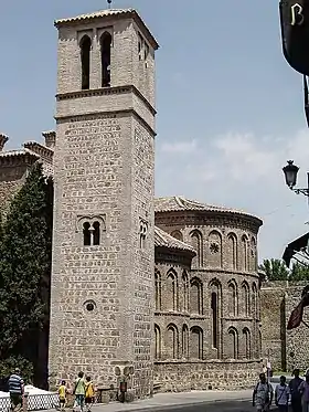 Le clocher et le chevet mudéjars