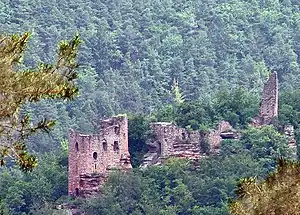 Ruines du château Wasigenstein.