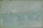 "Waterloo Bridge"(1901), pastel on paper, by Claude Monet - von der Heydt-Museum (W P 98)
