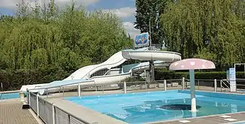 Les toboggans aquatiques, en service jusque fin 2023.