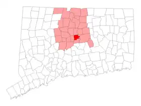 Localisation de Wethersfield