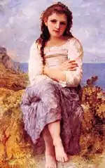 Le farniente (peinture bucolique de William Bouguereau - XIXe&nbsp;siècle)