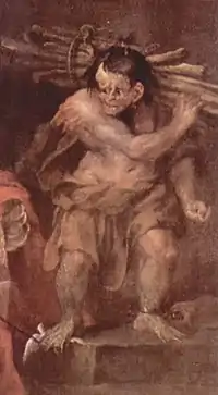 Caliban peint par William Hogarth